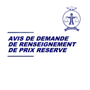 AVIS DE DEMANDE DE RENSEIGNEMENT DE PRIX RESERVE AUX JFE
